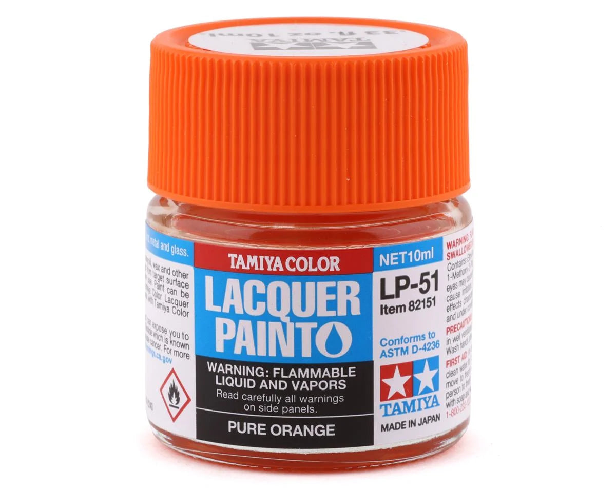 Tamiya Lacquer Paint LP-51 Pure Orange (10mL)
