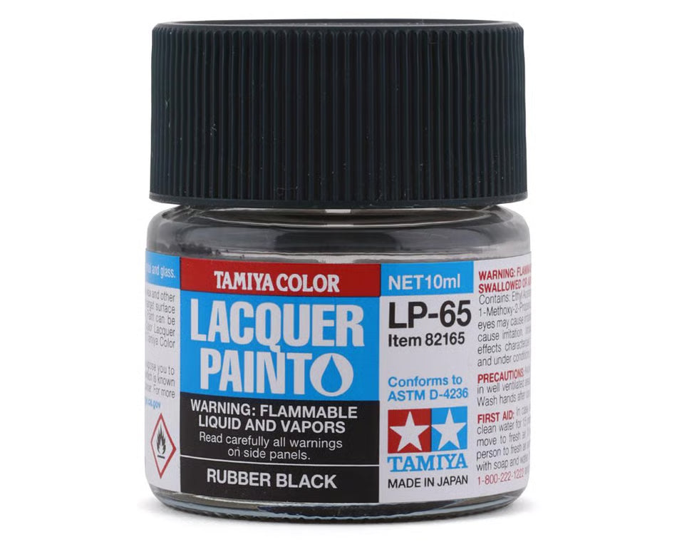 Tamiya Lacquer Paint LP-65 Rubber Black (10mL)