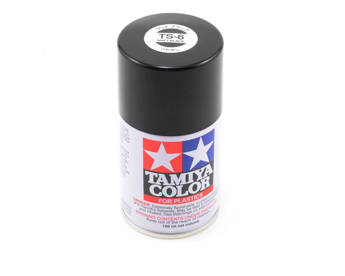 Tamiya Spray Lacquer TS-6 Matte Black (100mL)