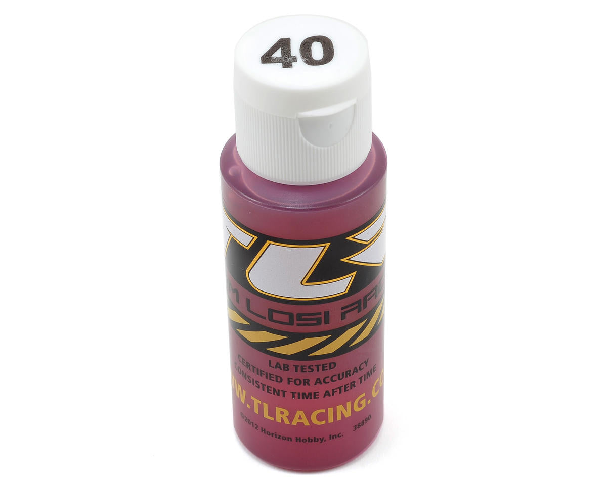Aceite de choque de silicona, 40wt, 2oz
