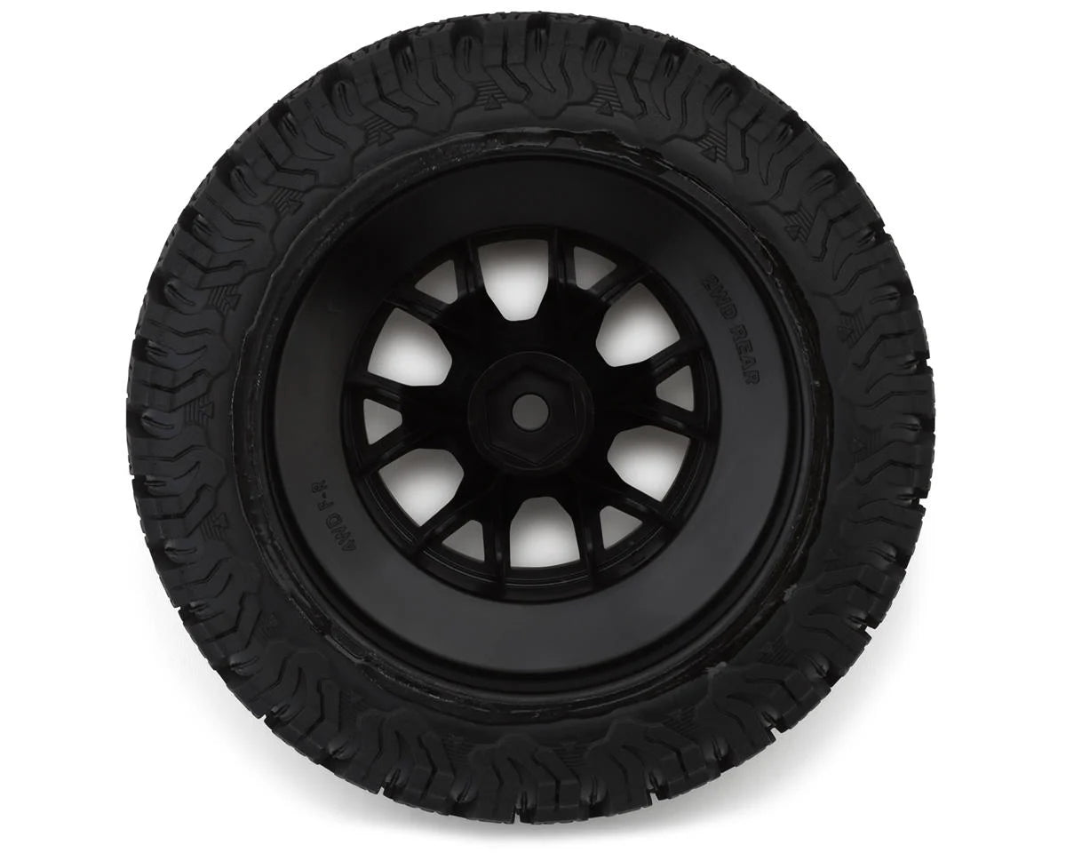Traxxas Ford Raptor R All-Terrain T/A KO2 Pre-Mounted Rear Tires by BFGoodrich (Black Chrome) (2) w/12mm Hex
