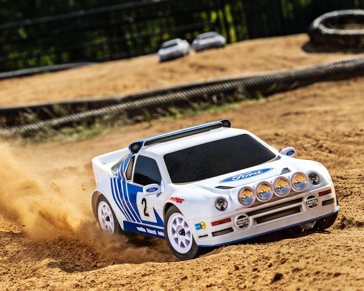 Traxxas Mini Rally Ford RS200 4x4 VXL Brushless 1/16 RTR AWD Rally Car (White)
