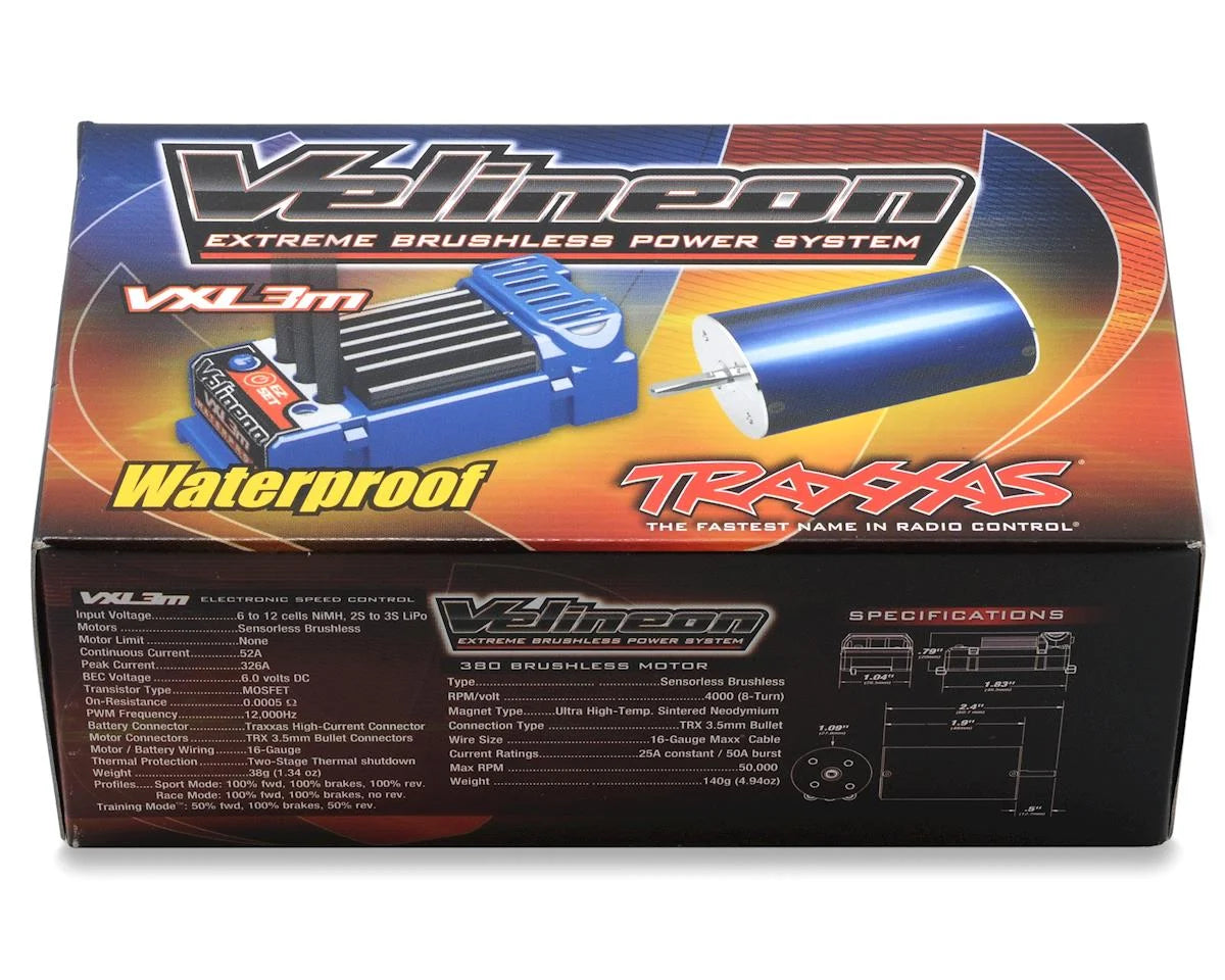 Traxxas Velineon® VXL-3M Waterproof 1/16 Scale Brushless Power System (4000Kv)