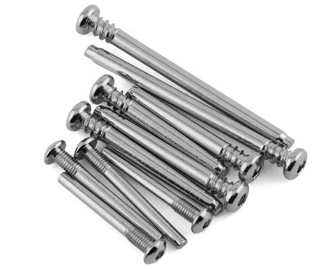 Juego de pasadores de tornillo de suspensión, acero (impulsión hexagonal) (requiere la pieza n.º 2640 para un juego completo de pasadores de suspensión) (Rustler, Stampede, Bandit)