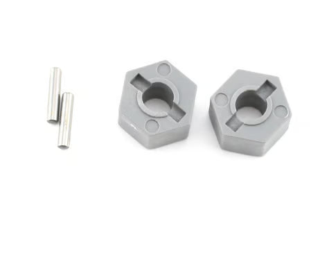 Cubos de rueda, hexagonales (desplazamiento alto, delantero Rustler/Stampede) (2)/pasadores de eje (2,5 x 10 mm) (2)