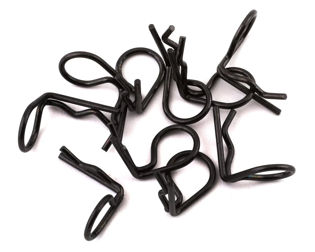 Traxxas Angled Body Clips (90-degrees) (Black) (10)