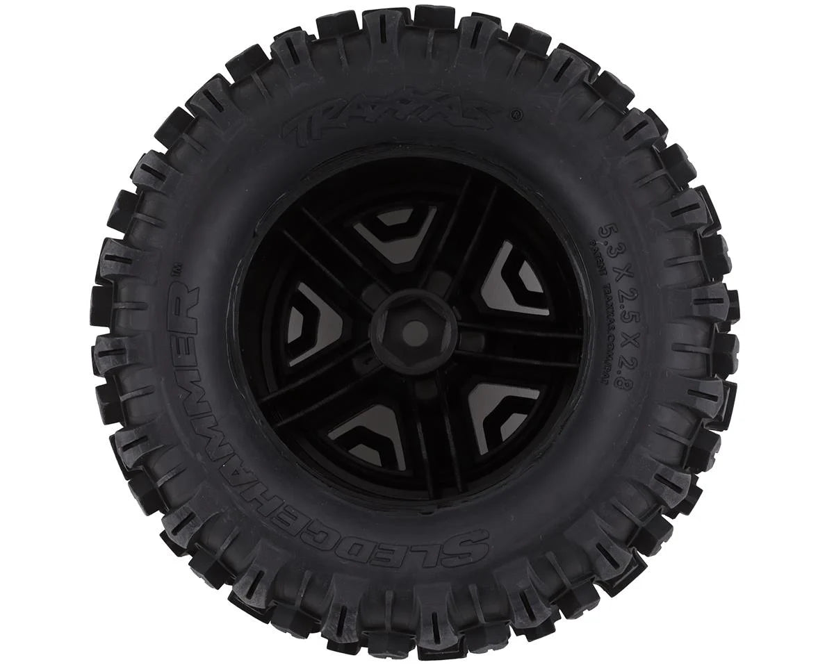Traxxas Sledgehammer 2.8" Pre-Mounted Tires w/12mm Hex (2) (Black)