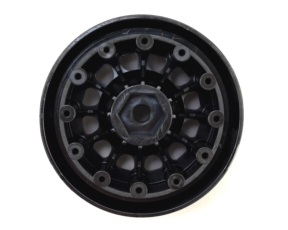 Llantas y rines, ensamblados, pegados (SCT Split-Spoke, cromo satinado, rines beadlock negros, neumáticos BFGoodrich Mud-Terrainﾙ T/A KM2, inserciones de espuma) (2) (2WD delantero)