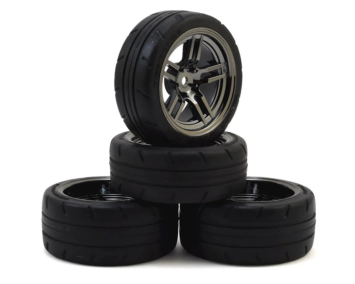 Llantas y rines, ensamblados, pegados (SCT Split-Spoke, cromo satinado, rines beadlock negros, neumáticos BFGoodrich Mud-Terrainﾙ T/A KM2, inserciones de espuma) (2) (2WD delantero)