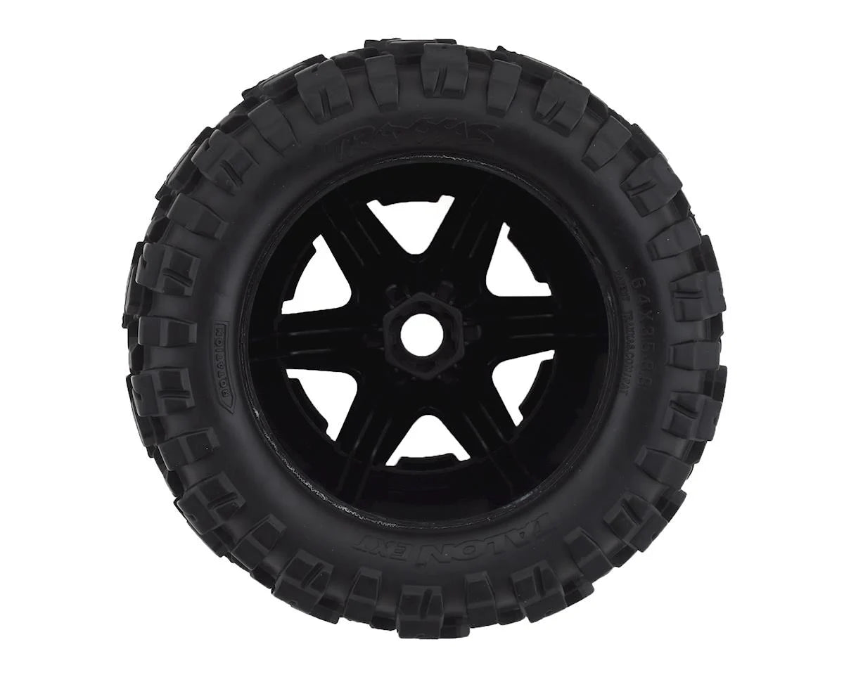 Llantas y rines, ensamblados, pegados (SCT Split-Spoke, cromo satinado, rines beadlock negros, neumáticos BFGoodrich Mud-Terrainﾙ T/A KM2, inserciones de espuma) (2) (2WD delantero)