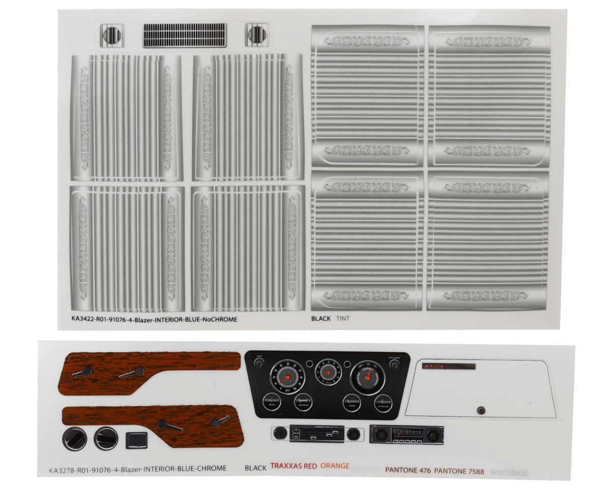 Traxxas TRX-4 1969-1972 Blazer Interior (Clear)