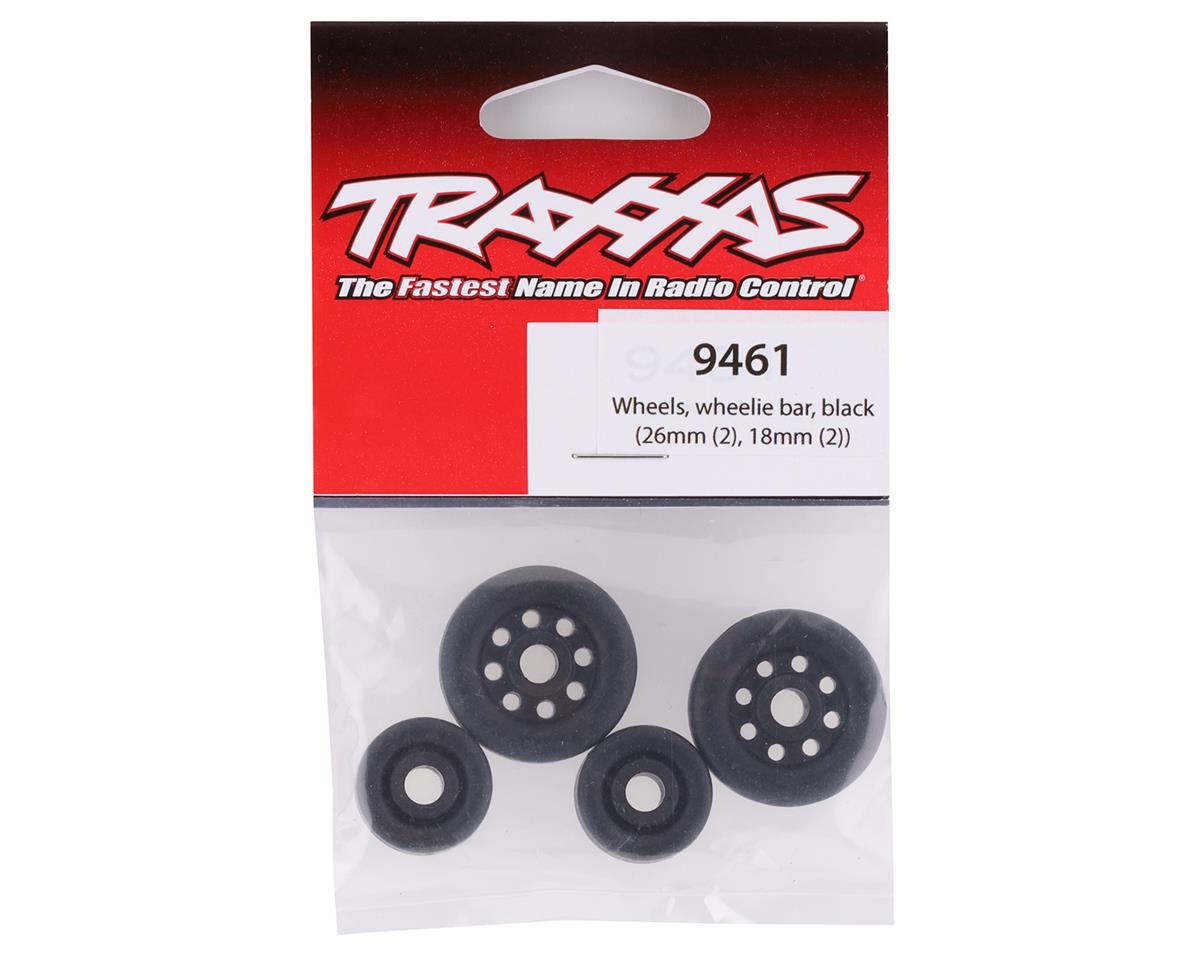 Traxxas Drag Slash Wheelie Bar Wheels (Black)
