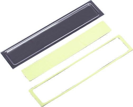 Tailgate panel insert (clear, requires painting)/ adhesive foam tape (2)