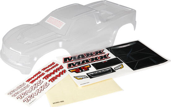 Body, Maxx® (clear, requires painting)/ window masks/ decal sheet