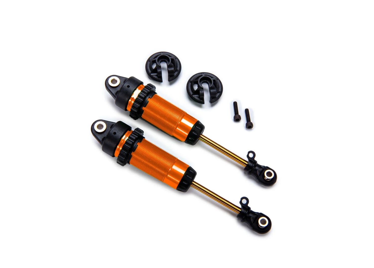 Traxxas 1/10 Orange Aluminum XX-Long GTR Shocks (2)