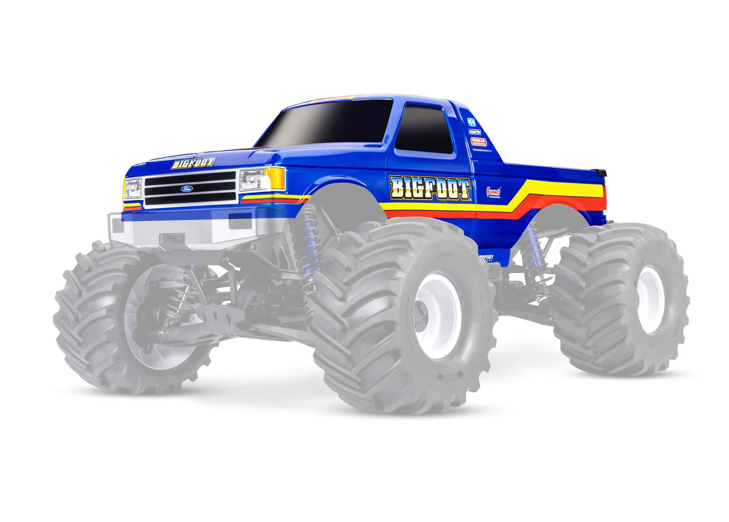 Traxxas Bigfoot No. 8 Complete Body (fits X-Maxx® MT chassis)