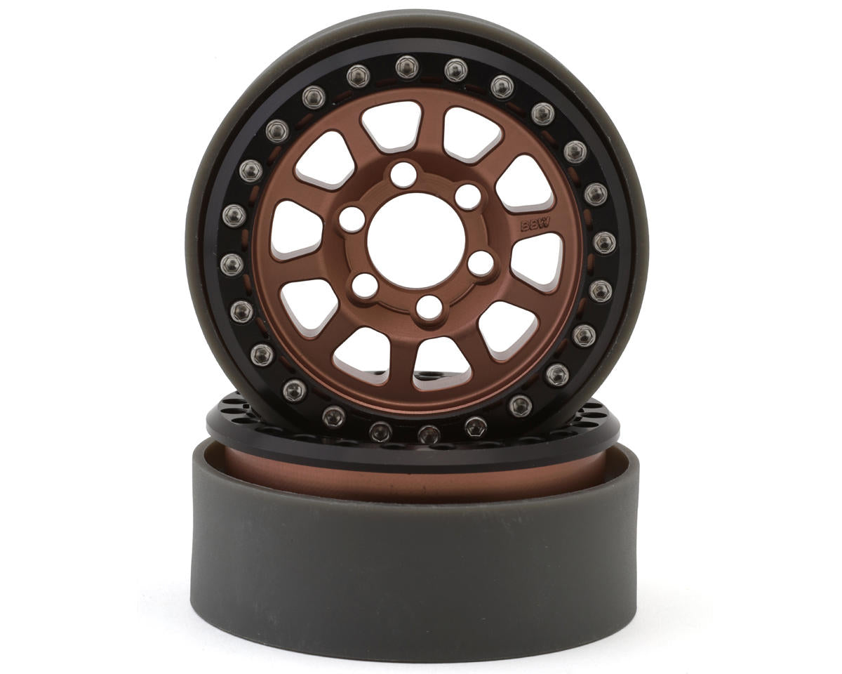 Vanquish Products Battle Born Sierra 1.9" Crawler Beadlock Wheels (Bronze) (2)