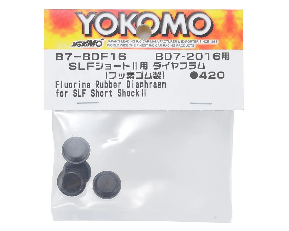 Yokomo Fluorine Rubber Hyper Diaphragm (4) (for SLF Short Shock II)