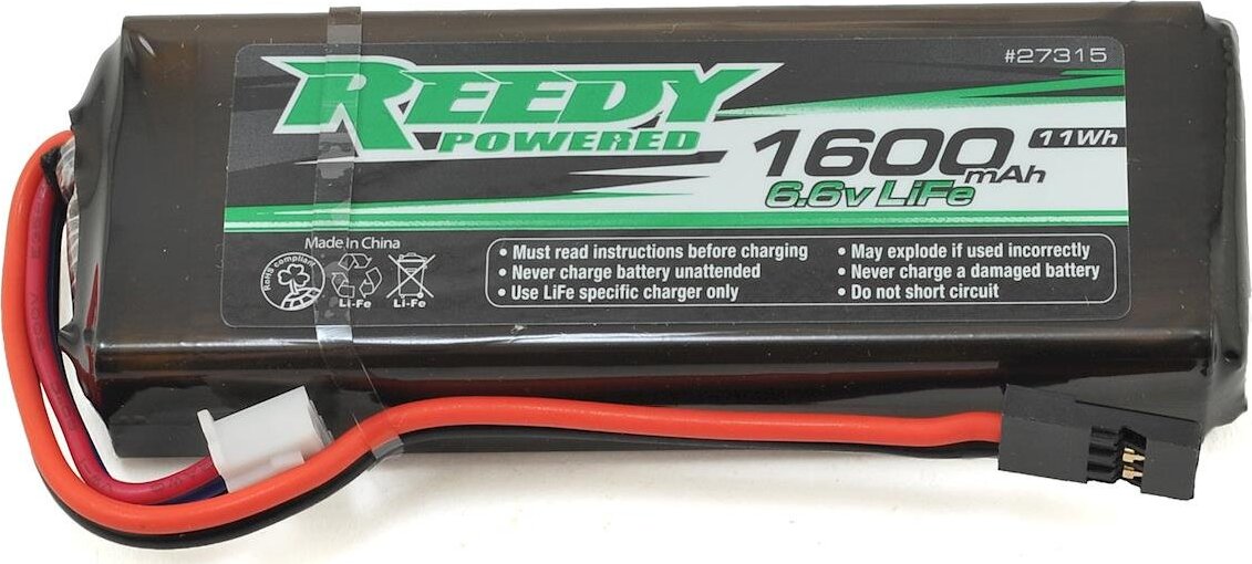Reedy LiFe Flat Receiver Battery Pack (6.6V/1600mAh)