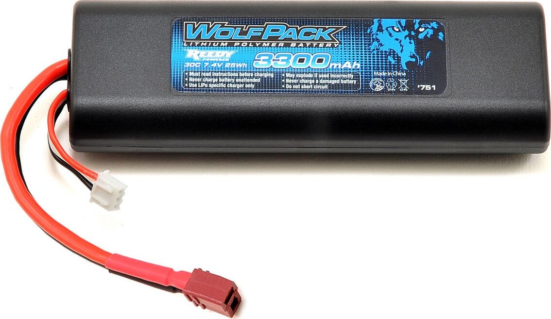 Reedy WolfPack Gen2 2S Hard Case LiPo Battery Pack 30C (7.4V/3300mAh)