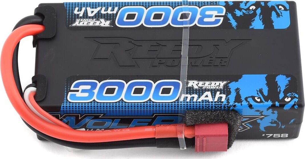 Reedy WolfPack 2S Hard Case Shorty 30C LiPo Battery (7.4V/3000mAh)