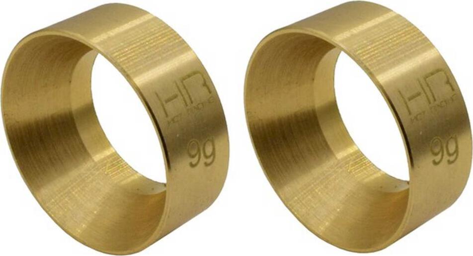 Hot Racing Axial SCX24 Brass KMC Machete Wheel Weights (2) (9g)