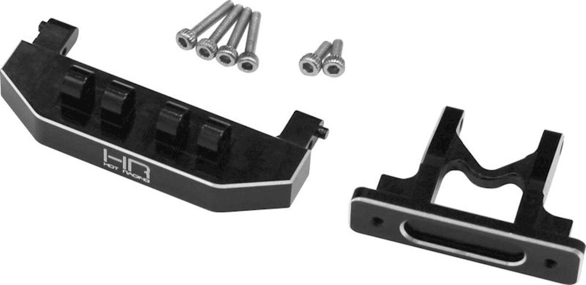 Hot Racing Axial SCX24 Aluminum Rear Body Mount Support (Black)