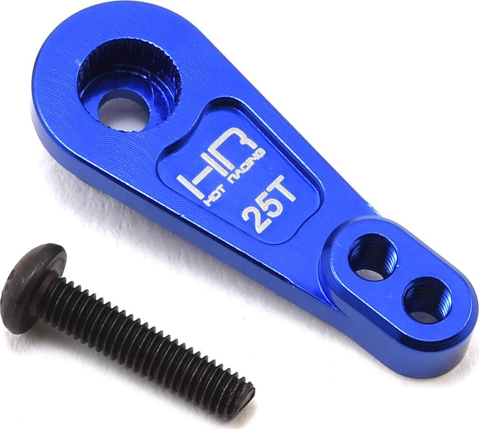 Hot Racing Traxxas TRX-4 Aluminum Servo Horn (Blue) (25T)