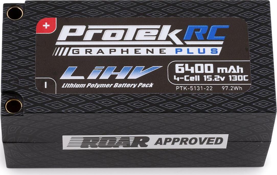 ProTek RC 4S 130C Low IR Si-Graphene+ HV Shorty LiPo Battery (15.2V/6400mAh)