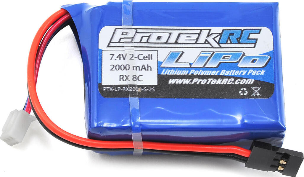 ProTek RC LiPo HB & Losi 8IGHT Receiver Battery Pack (7.4V/2000mAh)