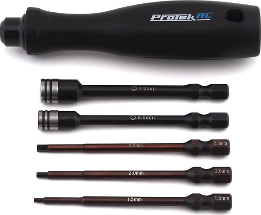 ProTek RC "TruTorque" 5-Piece 1/4" Drive Hex & Nut Driver Set