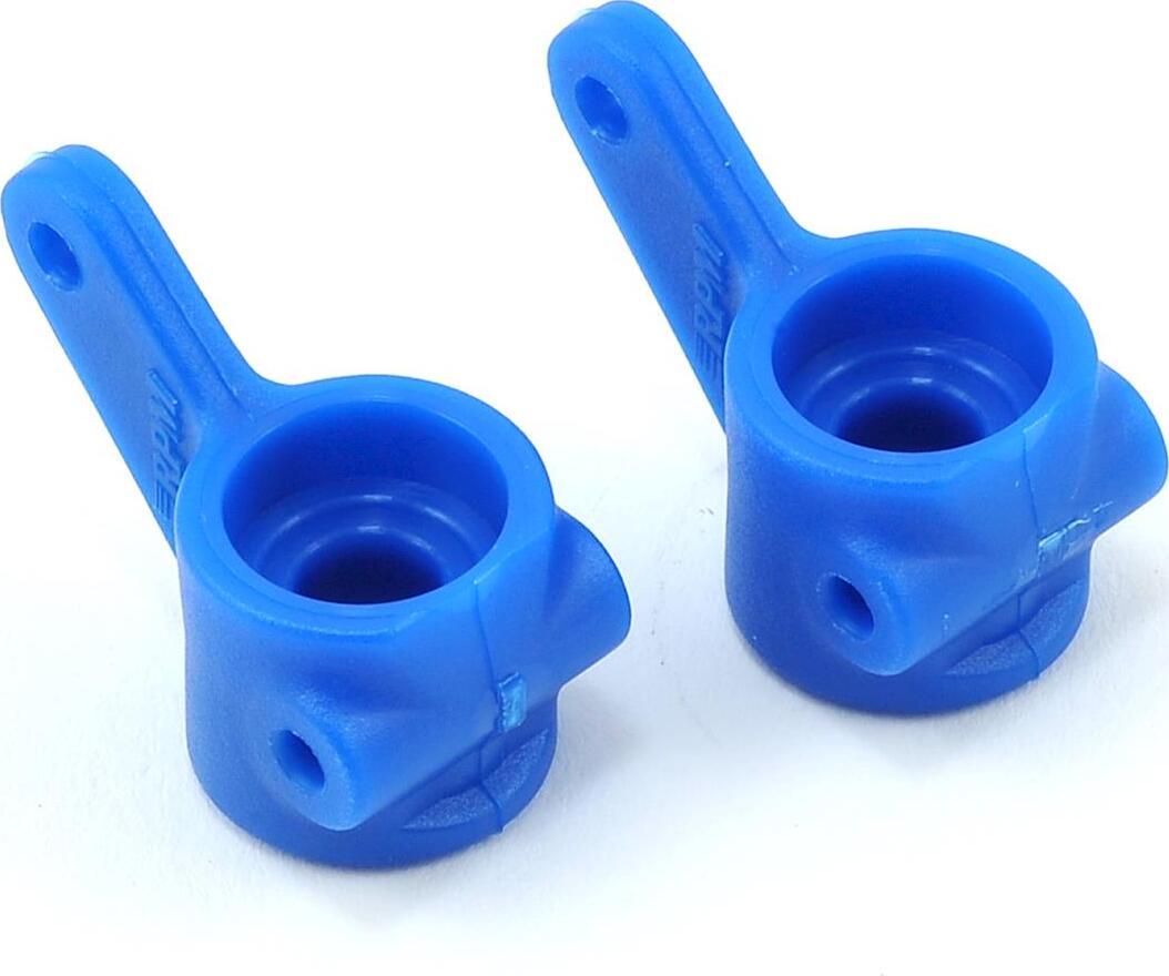 RPM Front Bearing Carrier Set (Blue) (2) (Slash, Bandit, Rustler, Stampede)