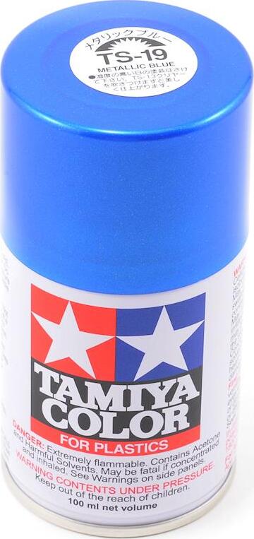 Tamiya TS-19 Metallic Blue Lacquer Spray Paint (100ml)