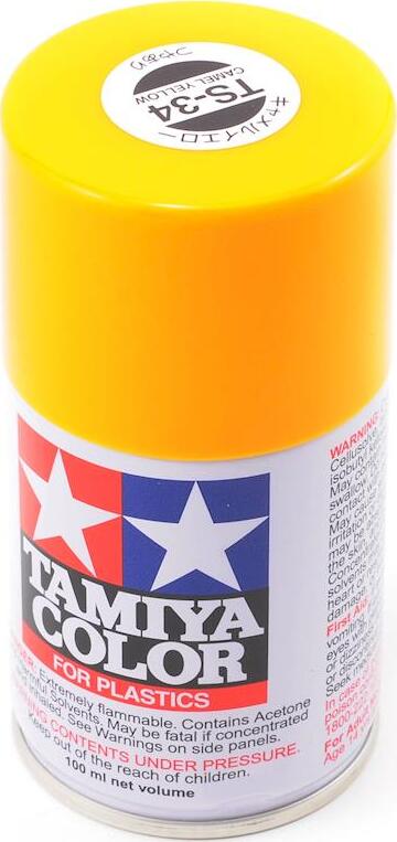 Tamiya TS-34 Camel Yellow Lacquer Spray Paint (100ml)