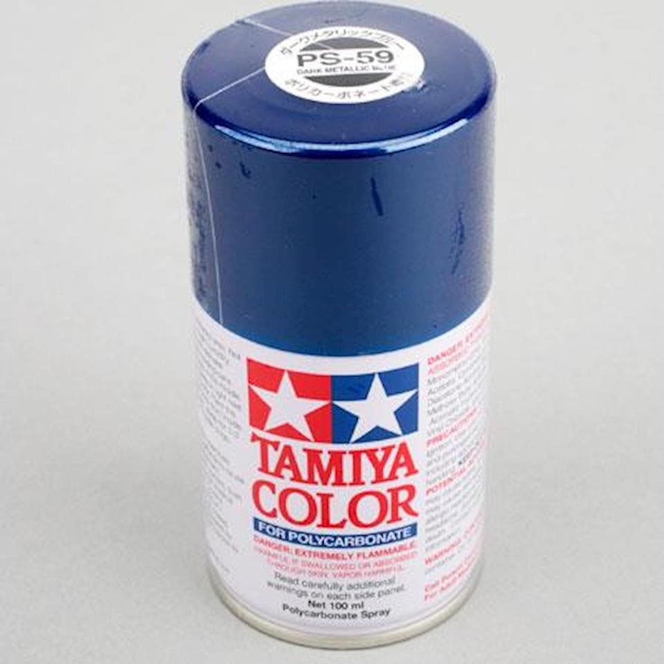 Tamiya PS-59 Dark Metallic Blue Lexan Spray Paint (100ml)