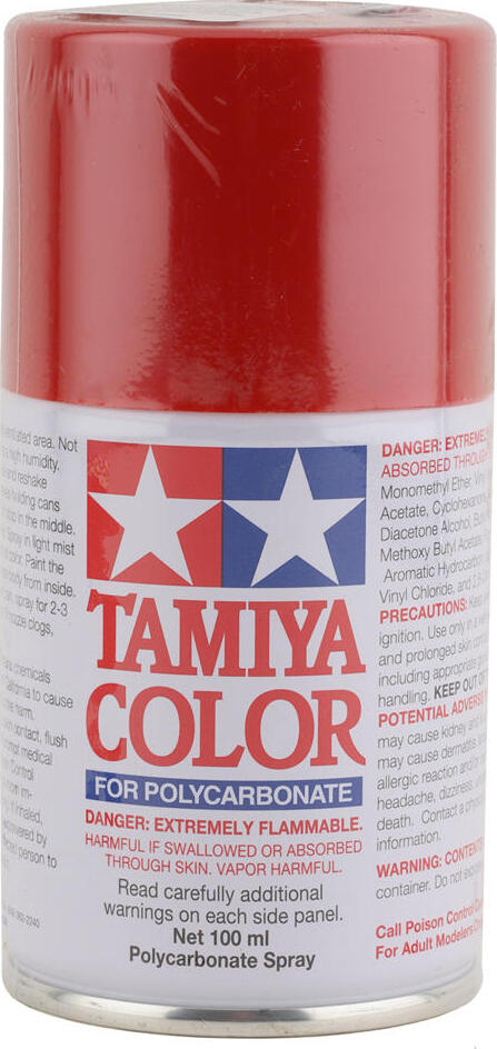 Tamiya PS-60 Bright Mica Red Lexan Spray Paint (100ml)