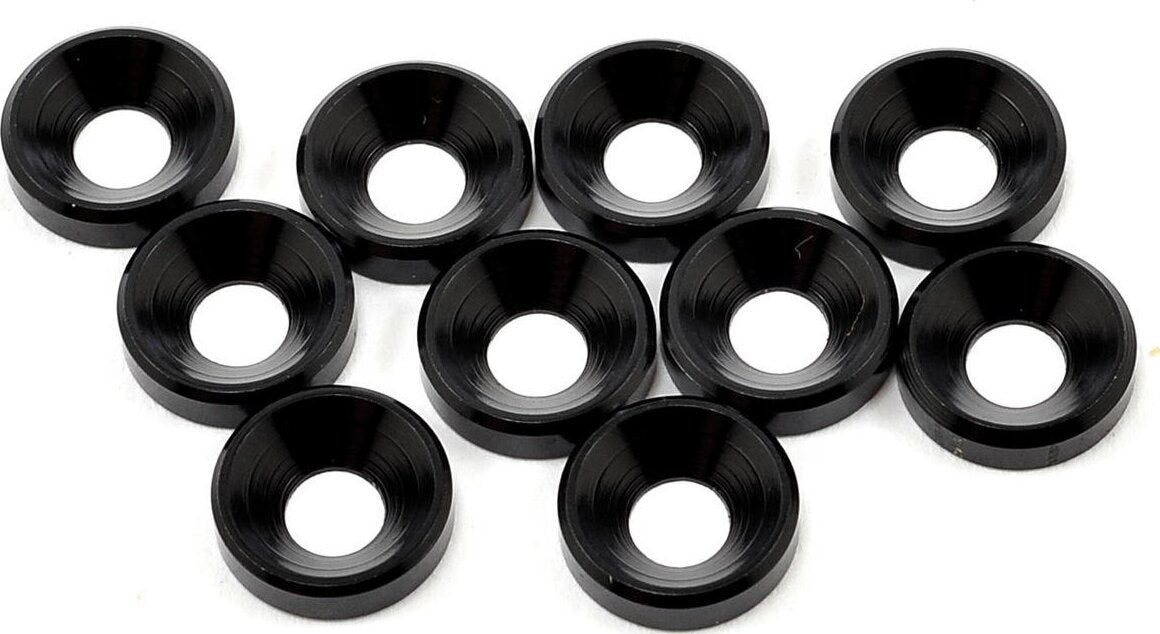 Tekno RC M4 Countersunk Washer (Black) (10)