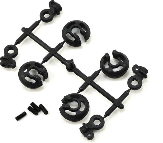 Tekno RC EB410/ET410 Locking Shock Rod End & Spring Perch Set