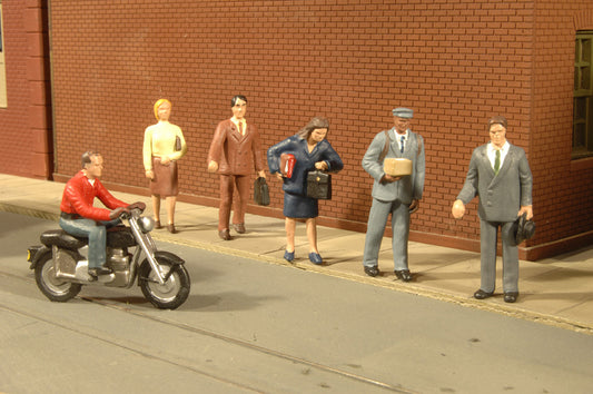City People With Motorcycle (7Pcs/Pk)