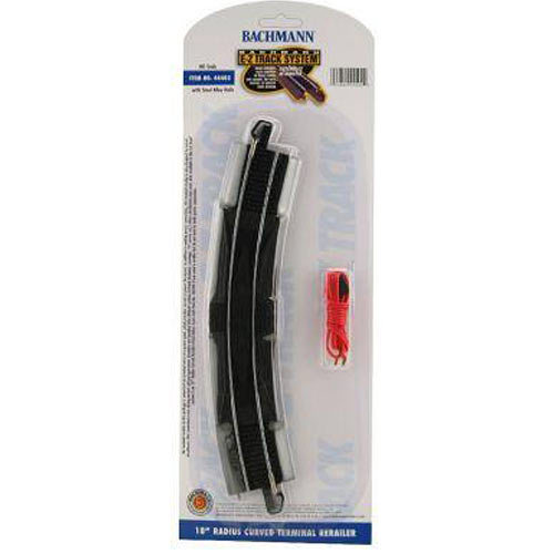 18" Radius Curved Terminal Rerailer W/Wire (1/Card)