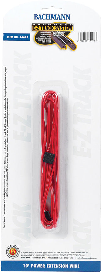 10' Power Extension Wire-Red (1/Card)