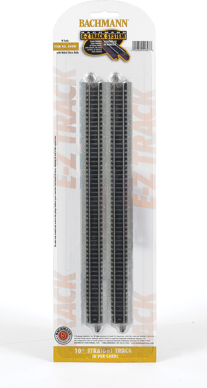 10" Straight Track (6/Card)