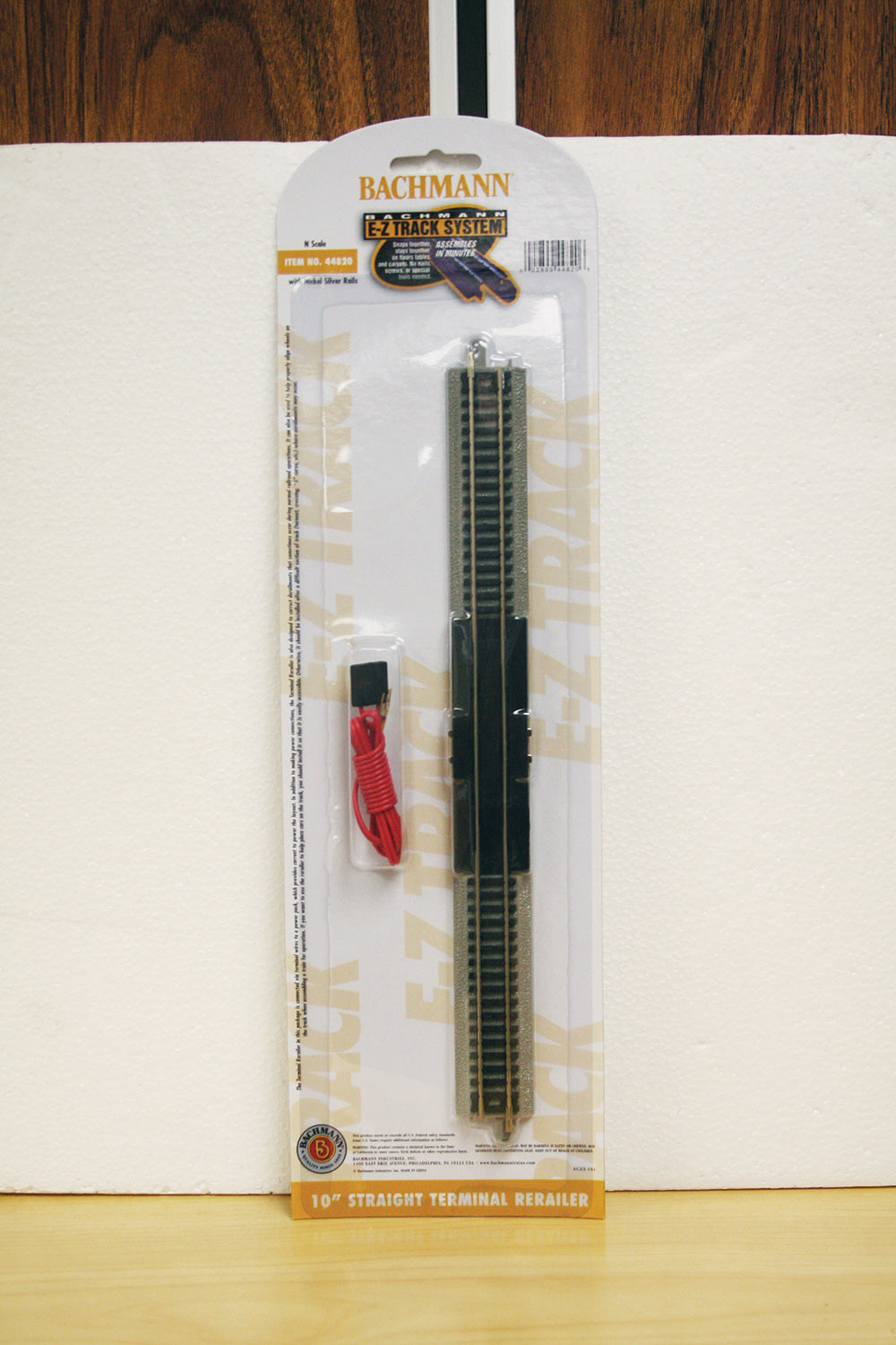 10" Straight Terminal Rerailer W/Wire (1/Card)