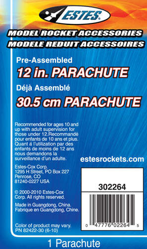12 inch Printed Parachute