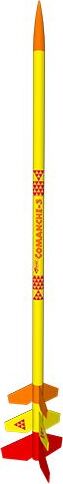 Comanche-3 Model Rocket Kit, Skill Level 3