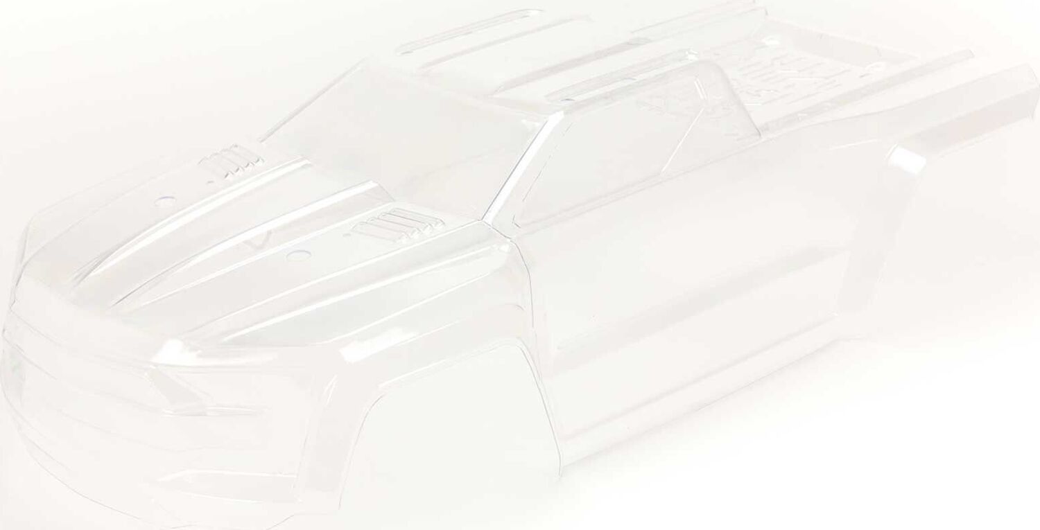 1/5 Clear Body with Decals and Window Masks: KRATON 8S 4X4 BLX