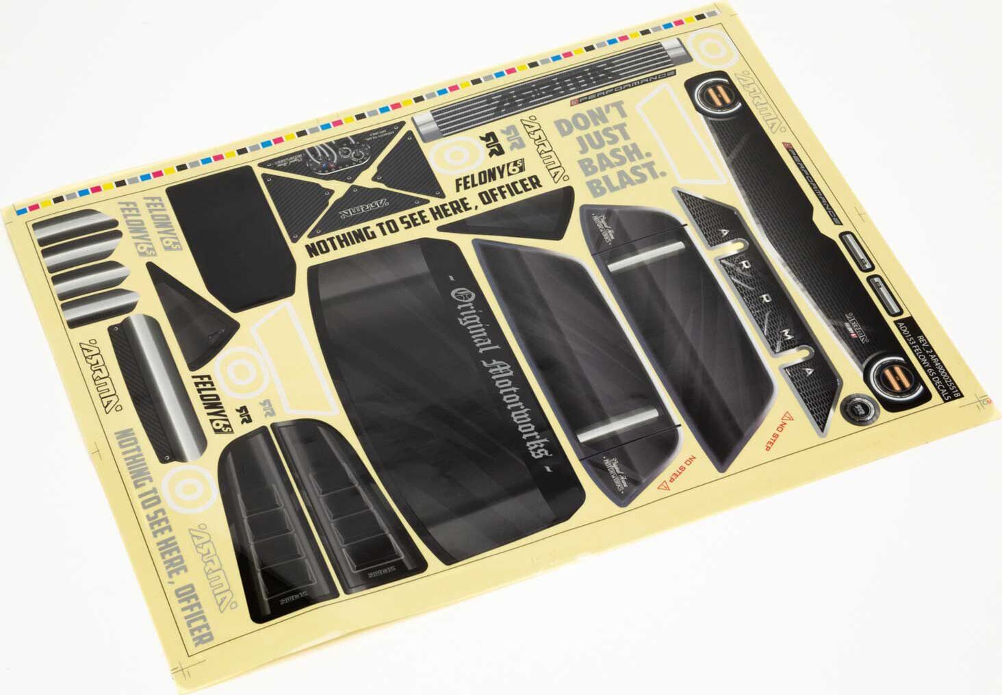 1/7 Clear Body, Trimmed: FELONY 6S BLX