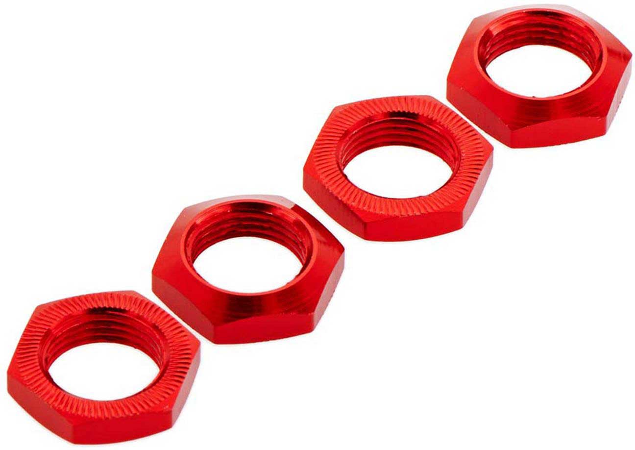 Aluminum Wheel Nut 17mm Red: Nero (4)
