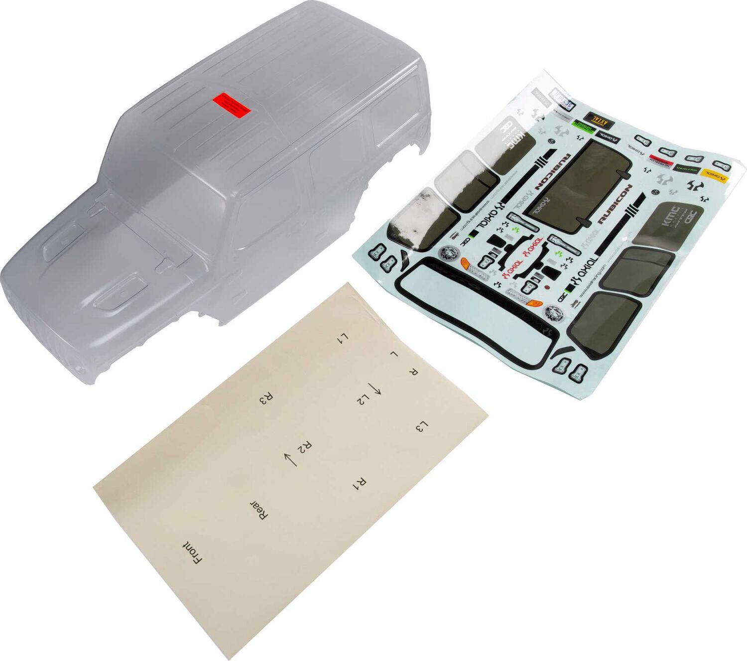 Clear Body, Jeep JL 4-Door Wrangler: SCX10 III