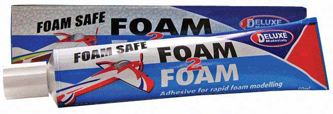 Foam 2 Foam, Foam Safe Glue, 50ml: EPO, EPS, Wood